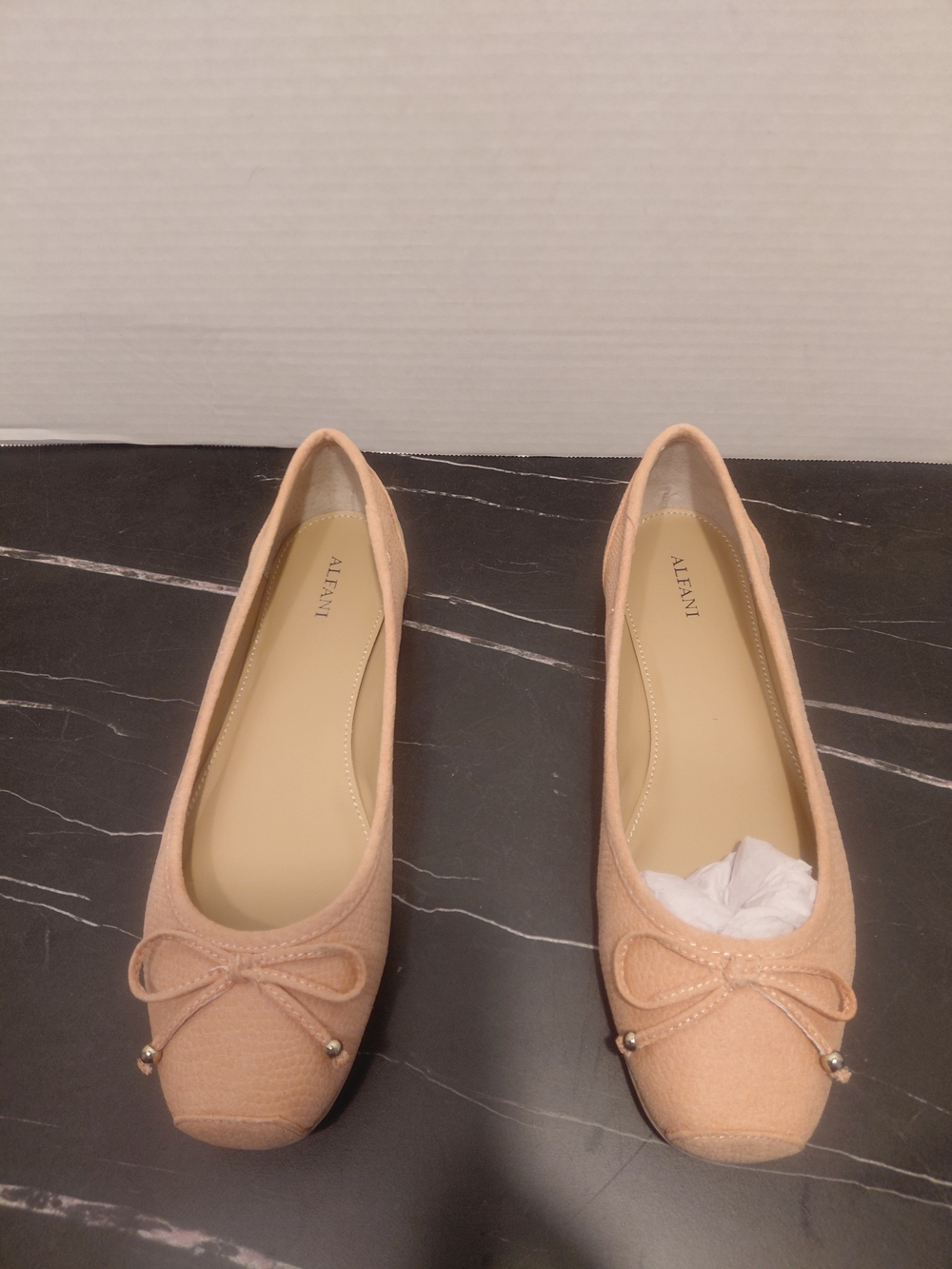 Alfani Women's Blush Ballet Flats with Bow